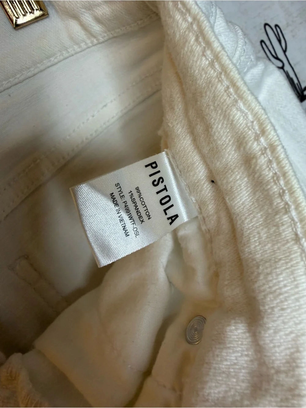 Pistola Frayed Hem Denim Shorts